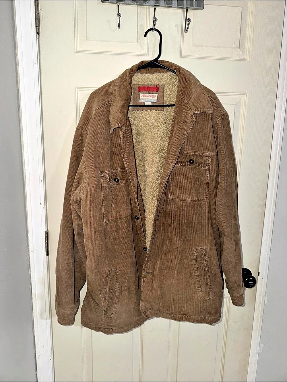 Old navy vintage Men's Brown Sherpa-Lined Corduroy Jacket XL